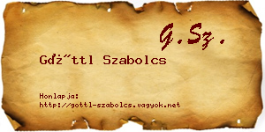 Göttl Szabolcs névjegykártya